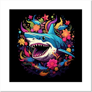 Shark Happiness Posters and Art